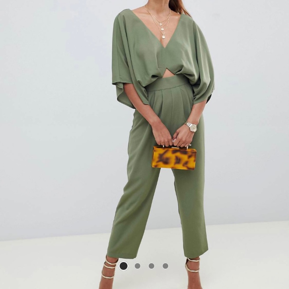 ASOS green jumpsuit